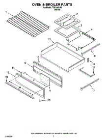 05 - Oven & Broiler Parts parts for Estate Range TGP310LW2 from AppliancePartsPros.com