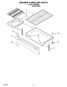 04 - Drawer & Broiler Parts parts for Estate Range TES325MQ0 from AppliancePartsPros.com