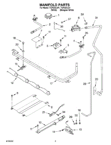 03 - Manifold Parts parts for Estate Range TGP325LQ1 from AppliancePartsPros.com