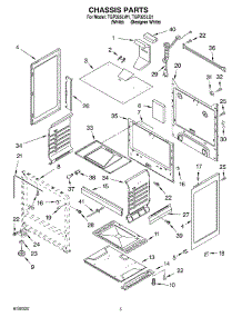 04 - Chassis Parts parts for Estate Range TGP325LW1 from AppliancePartsPros.com