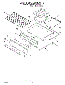 05 - Oven & Broiler Parts parts for Estate Range TGP325LW1 from AppliancePartsPros.com