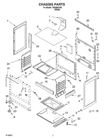 04 - Chassis parts for Estate Range TGP302LW0 from AppliancePartsPros.com