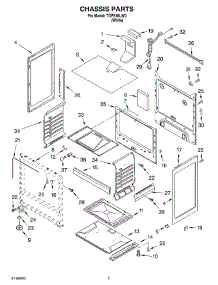 04 - Chassis parts for Estate Range TGP310LW0 from AppliancePartsPros.com