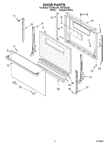 06 - Door parts for Estate Range TGP325LW0 from AppliancePartsPros.com