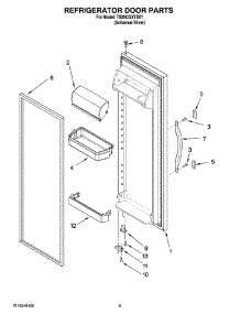 06 - Refrigerator Door Parts parts for Estate Refrigerator TS25CGXTD01 from AppliancePartsPros.com