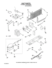 04 - Unit Parts parts for Estate Refrigerator T8RXNGFWD00 from AppliancePartsPros.com