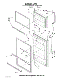 02 - Door Parts parts for Estate Refrigerator T6TXNWFWQ00 from AppliancePartsPros.com
