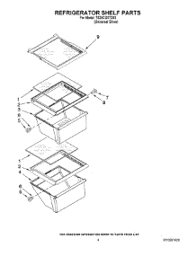 03 - Refrigerator Shelf Parts parts for Estate Refrigerator TS25CGXTD03 from AppliancePartsPros.com