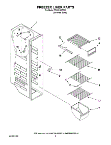 04 - Freezer Liner Parts parts for Estate Refrigerator TS25CGXTD03 from AppliancePartsPros.com