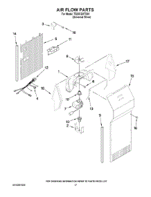 10 - Air Flow Parts parts for Estate Refrigerator TS25CGXTD03 from AppliancePartsPros.com