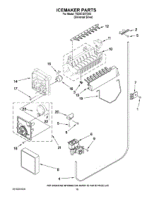 12 - Icemaker Parts parts for Estate Refrigerator TS25CGXTD03 from AppliancePartsPros.com