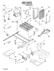 09 - Unit Parts parts for Estate Refrigerator TS25CGXTD01 from AppliancePartsPros.com