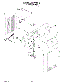 10 - Air Flow Parts parts for Estate Refrigerator TS25CGXTD01 from AppliancePartsPros.com