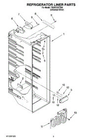 02 - Refrigerator Liner Parts parts for Estate Refrigerator TS25CGXTD02 from AppliancePartsPros.com