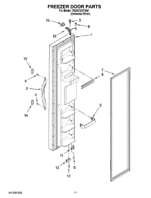 07 - Freezer Door Parts parts for Estate Refrigerator TS25CGXTD02 from AppliancePartsPros.com