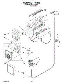12 - Icemaker Parts parts for Estate Refrigerator TS25CGXTD02 from AppliancePartsPros.com