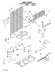 04 - Unit Parts parts for Estate Refrigerator TT16DKXST05 from AppliancePartsPros.com
