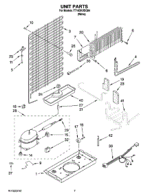 04 - Unit Parts parts for Estate Refrigerator TT16DKXSQ04 from AppliancePartsPros.com
