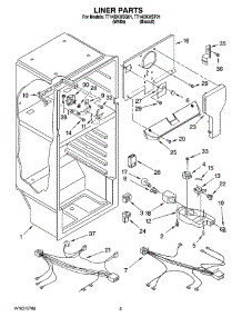 03 - Liner Parts parts for Estate Refrigerator TT14DKXST01 from AppliancePartsPros.com