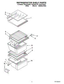 03 - Refrigerator Shelf Parts parts for Estate Refrigerator TS25AFXKT05 from AppliancePartsPros.com