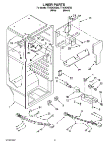 03 - Liner Parts parts for Estate Refrigerator TT16DKXST03 from AppliancePartsPros.com