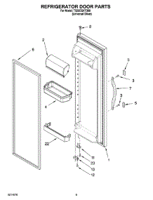 06 - Refrigerator Door Parts parts for Estate Refrigerator TS25CGXTD00 from AppliancePartsPros.com