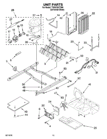 09 - Unit Parts parts for Estate Refrigerator TS25CGXTD00 from AppliancePartsPros.com
