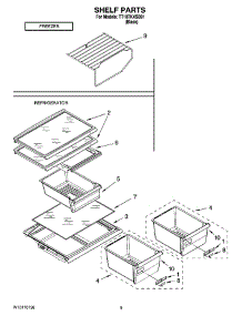 05 - Shelf Parts, Optional Parts (Not Included) parts for Estate Refrigerator TT18TKXSB01 from AppliancePartsPros.com