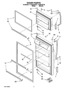 02 - Door Parts parts for Estate Refrigerator TT16DKXSQ02 from AppliancePartsPros.com