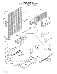 04 - Unit Parts parts for Estate Refrigerator TT14DKXSQ01 from AppliancePartsPros.com