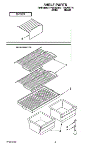 05 - Shelf Parts, Optional Parts parts for Estate Refrigerator TT14DKXSQ01 from AppliancePartsPros.com