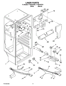 03 - Liner Parts parts for Estate Refrigerator TT16DKXSQ01 from AppliancePartsPros.com