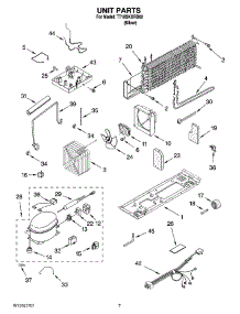 04 - Unit Parts parts for Estate Refrigerator TT18SKXRD02 from AppliancePartsPros.com