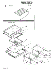05 - Shelf Parts, Optional Parts parts for Estate Refrigerator TT18SKXRD02 from AppliancePartsPros.com