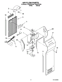 05 - Air Flow Parts parts for Estate Refrigerator TS22AFXKT08 from AppliancePartsPros.com
