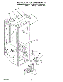 02 - Refrigerator Liner Parts parts for Estate Refrigerator TS25AFXKS05 from AppliancePartsPros.com