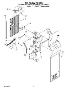 10 - Air Flow Parts parts for Estate Refrigerator TS25AFXKS05 from AppliancePartsPros.com