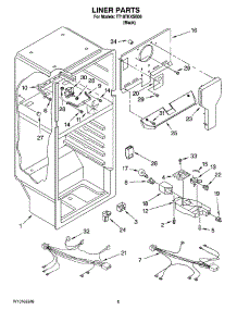 03 - Liner Parts parts for Estate Refrigerator TT18TKXSB00 from AppliancePartsPros.com