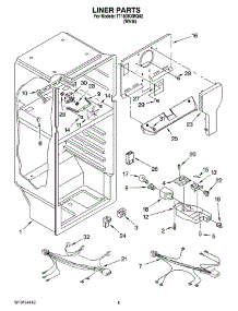 03 - Liner Parts parts for Estate Refrigerator TT18DKXRQ02 from AppliancePartsPros.com