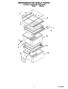 03 - Refrigerator Shelf Parts parts for Estate Refrigerator TS22AFXKQ08 from AppliancePartsPros.com