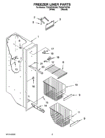 04 - Freezer Liner Parts parts for Estate Refrigerator TS22AFXKQ08 from AppliancePartsPros.com