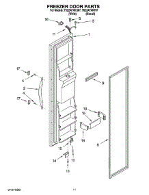 08 - Freezer Door Parts parts for Estate Refrigerator TS22AFXKT07 from AppliancePartsPros.com