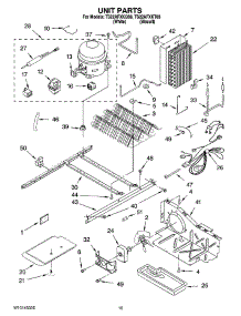 10 - Unit Parts parts for Estate Refrigerator TS22AFXKT08 from AppliancePartsPros.com
