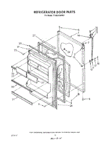 08 - Refrigerator Door , Not Illustrated parts for Estate Refrigerator TT18CKXWW01 from AppliancePartsPros.com