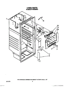 03 - Liner parts for Estate Refrigerator TT18EKRWW01 from AppliancePartsPros.com