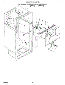 02 - Liner parts for Estate Refrigerator TT18EKRAW00 from AppliancePartsPros.com