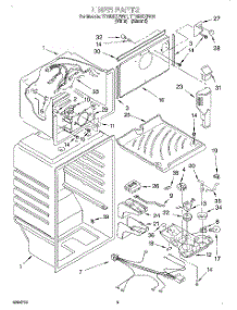 03 - Liner parts for Estate Refrigerator TT18DKXFN01 from AppliancePartsPros.com