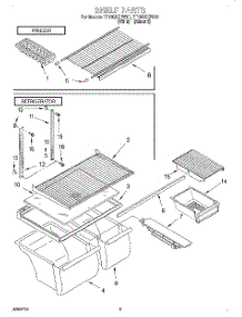 05 - Shelf, Lit / Optional parts for Estate Refrigerator TT18DKXFN01 from AppliancePartsPros.com
