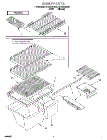 05 - Shelf, Lit / Optional parts for Estate Refrigerator TT18DKXDN01 from AppliancePartsPros.com