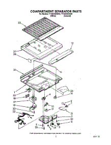04 - Compartment Separator parts for Estate Refrigerator TT18CKXXW00 from AppliancePartsPros.com